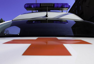 Передняя часть машины скорой помощи